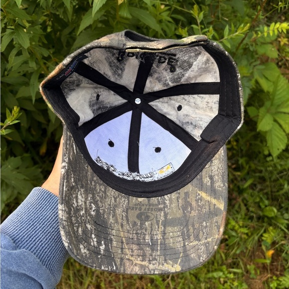 Camo White Cap Construction Supply baseball hat - Picture 6 of 6